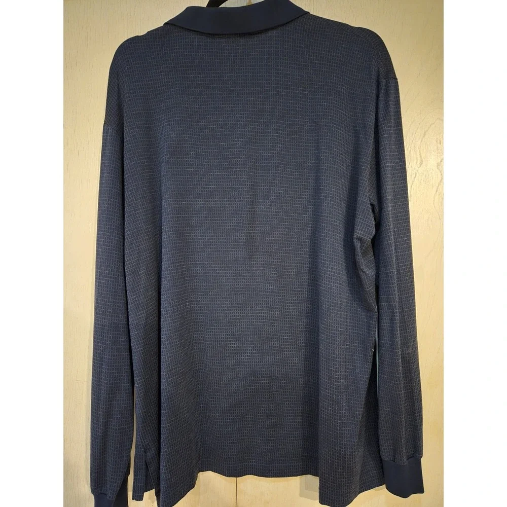 Polo by Ralph Lauren Mens XL Long Sleeve Polo Shirt Pima Cotton Peru Navy